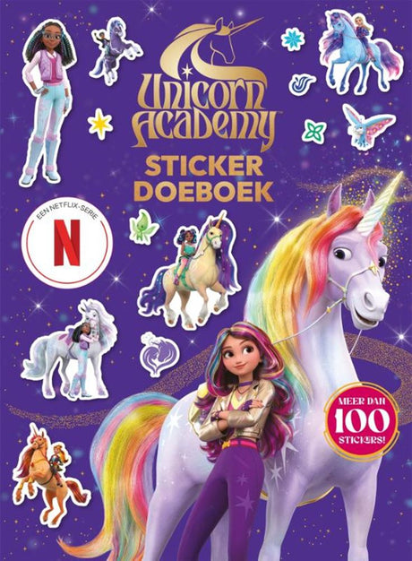 Libro de actividades de pegatinas de la academia de unicornio con globo grande 4+