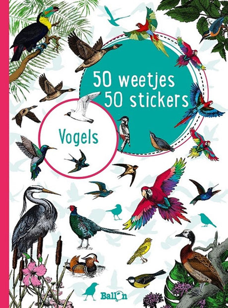 Aves. 50 hechos, 50 pegatinas.