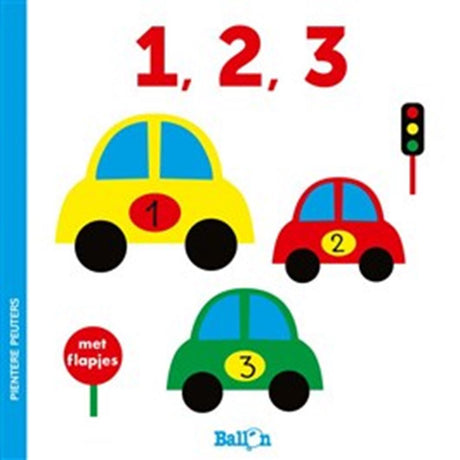Libro de cartón para niños pequeños brillantes de la editorial estándar - 1, 2, 3