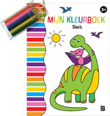 El libro para colorear con lápices de globos - dinosaurios