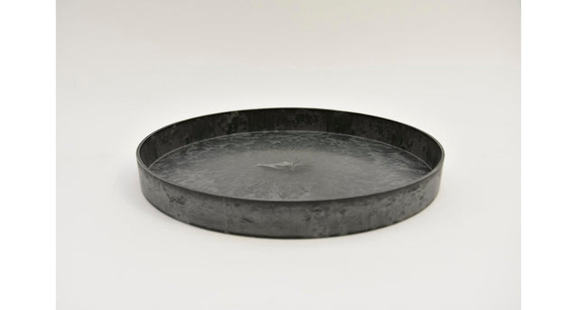Tray rond grijs d27 h3cm