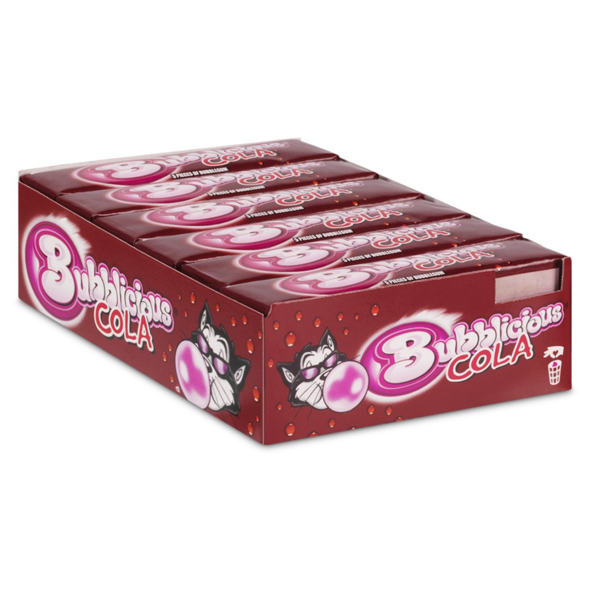 Chicle de cola burbujeante (18 rollos)