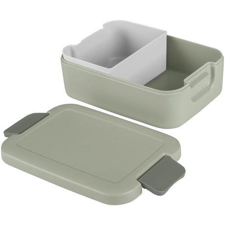 Sunware sigma home lonchera con contenedor bento verde claro gris oscuro.