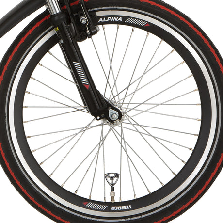Rueda delantera Alpina 22 hlqc yabber zinc negro spk