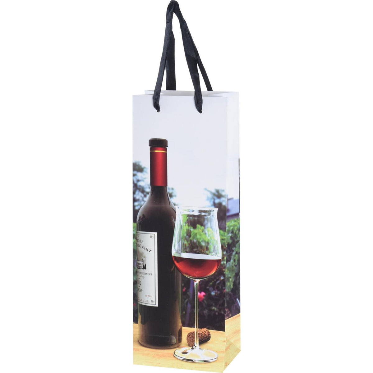 Bolsa de regalo para botella 12,8x8,4x36cm