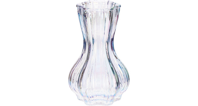 Vaas glas d9 h15cm luster