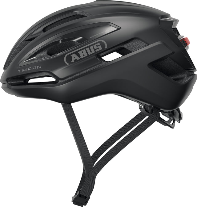 Abus casco de bicicleta taipan led terciopelo negro l - 57-61 cm - negro - apto para uso en bicicletas gravel - 315 g