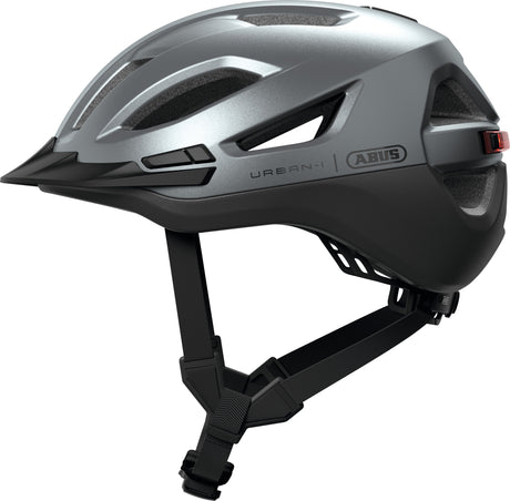 Casco de bicicleta Abus urban-i 4.0 ace grafito plateado m - 54-58 cm - plateado - apto para uso en bicicletas eléctricas - bicicletas urbanas - 280 g
