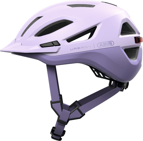 Casco de bicicleta Abus urban-i 4.0 ace light lavender l - 57-61 cm - violeta - apto para uso en bicicletas eléctricas - bicicletas urbanas - 300 g