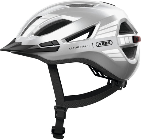 Casco abus urban-i 4.0 señal plateado m 54-58cm