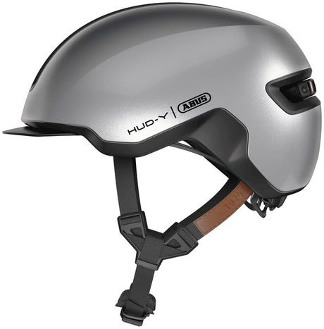 Abus Helm Hud-y Gleam Silver L 57-61 cm