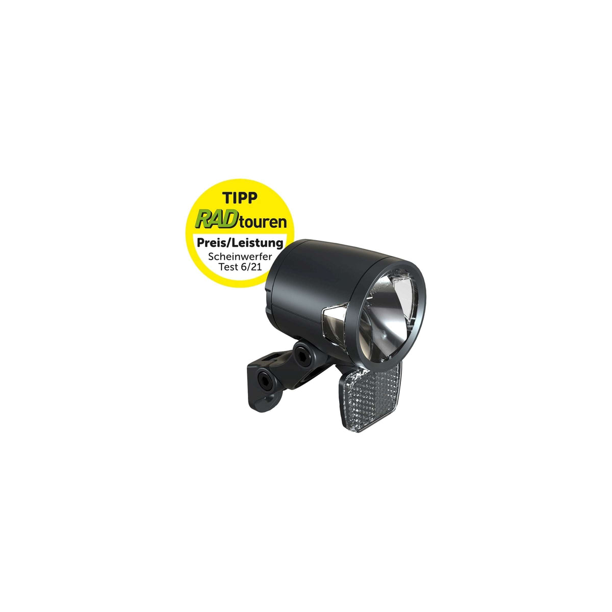 Herrmans faro h-negro mr8 dinamo encendido apagado 180 lúmenes negro