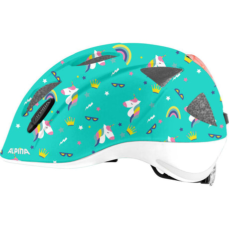 Ropa deportiva olímpica alpina sports casco infantil ximo flash unicorn 47-51 brillo