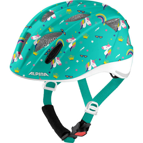 Ropa deportiva olímpica alpina sports casco infantil ximo flash unicorn 49-54 brillo