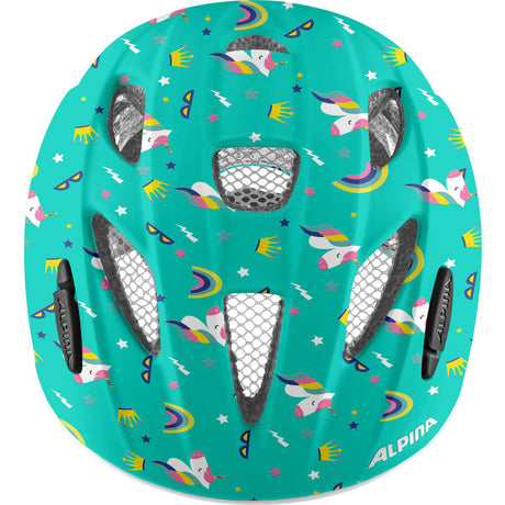 Ropa deportiva olímpica alpina sports casco infantil ximo flash unicorn 49-54 brillo