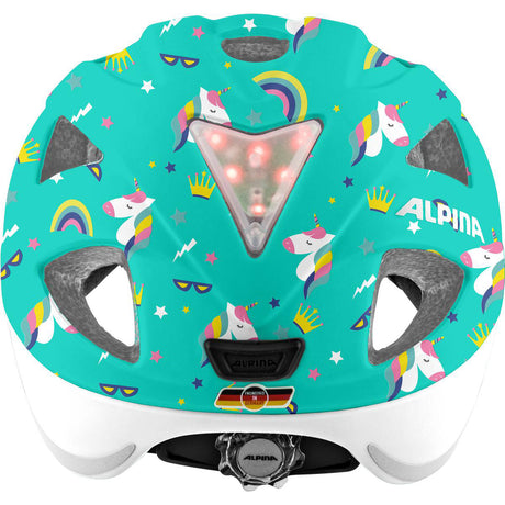 Ropa deportiva olímpica alpina sports casco infantil ximo flash unicorn 49-54 brillo