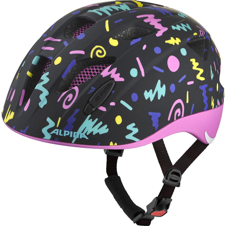 Ropa deportiva olímpica alpina sports casco infantil ximo flash negro-confeti 47-51 mate