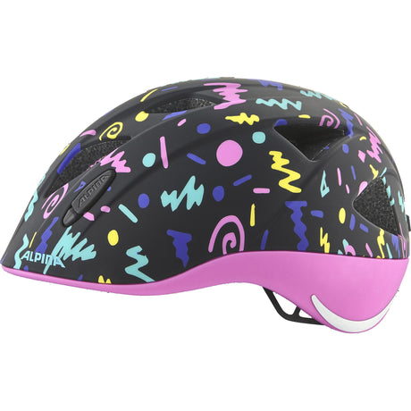 Ropa deportiva olímpica alpina sports casco infantil ximo flash negro-confeti 47-51 mate