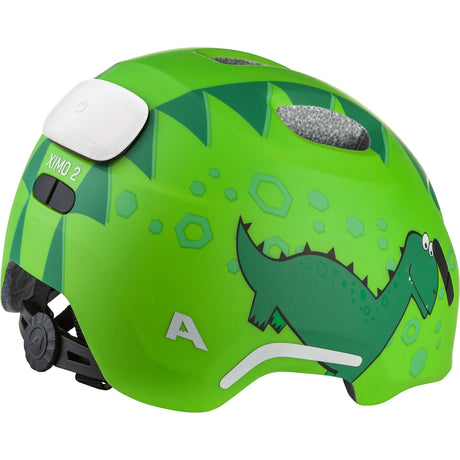Ropa deportiva olímpica alpina sports casco infantil ximo 2 flash green dino 49-54 mate