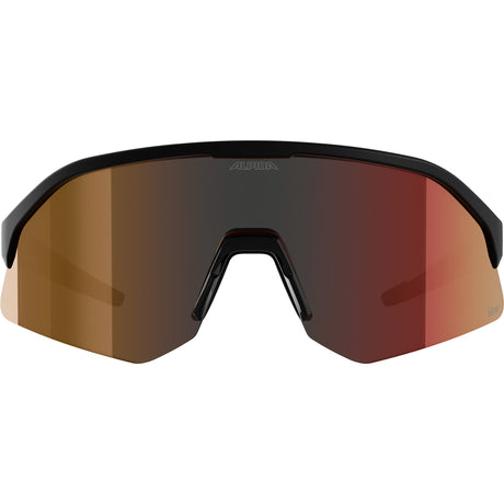 Ropa deportiva olímpica alpina sports gafas deportivas sonic hr m q-lite lente roja negro mate