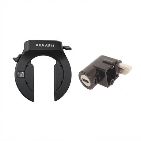 Candado cuadro axa atlas negro + candado bateria bafang
