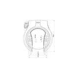 Axa Victory Ringlot - Art -2 - Gris negro - 56 mm - Seguridad de bicicletas