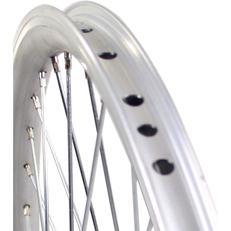 Rueda trasera Roland 26 x 1,75 buje de freno aluminio perfil en V plata