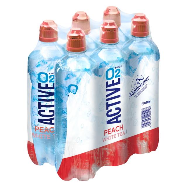 Tapa de té blanco melocotón Active o2 (6x 50cl)