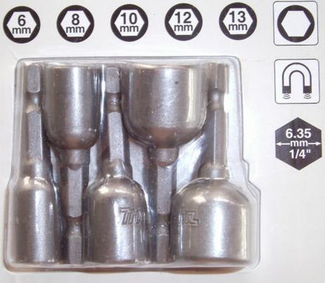Juego de vasos accesorios Makita 6 8 10 12 13x50m - b-39154 b-39154