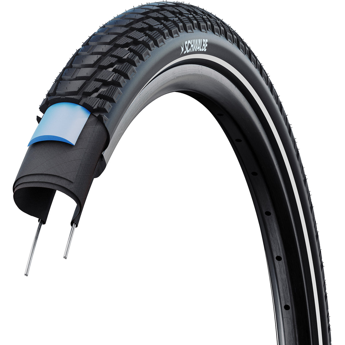 Schwalbe cubierta marathon plus tour perf 55-584 +r negro