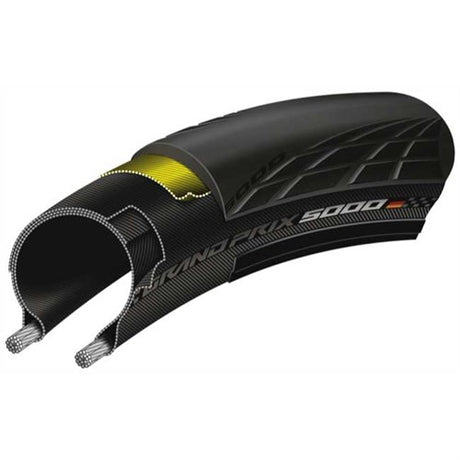 Continental Tire (30-622) 700-30C Gran Prix 5000 Cinta plegable negra