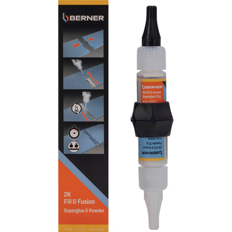 Cema berner pegamento de 2 componentes superglue 2k fill fusion 10g