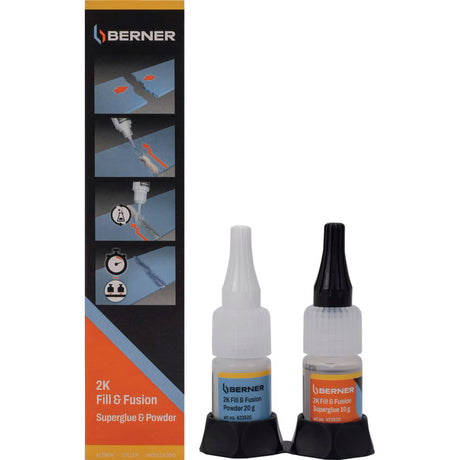 Cema berner pegamento de 2 componentes superglue 2k fill fusion 10g
