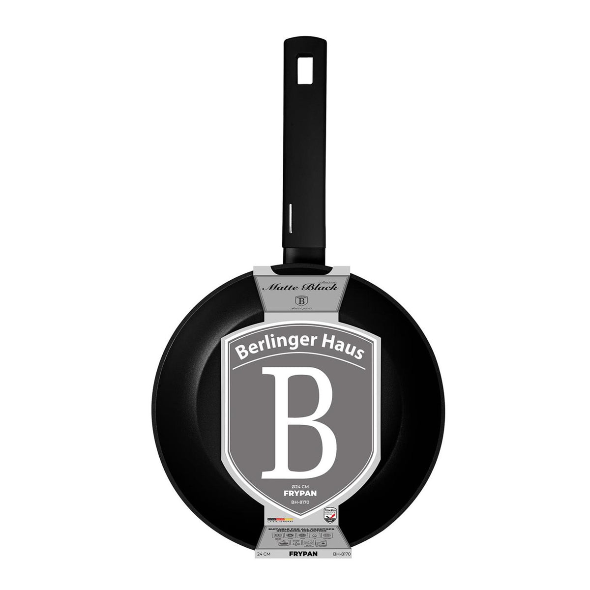 Sartén Berlingerhaus negro mate 24cm