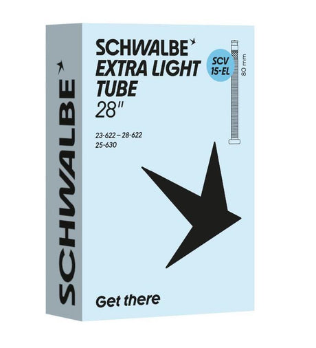Cámara de aire Schwalbe scv15-el 23 28-622 630 80mm negro
