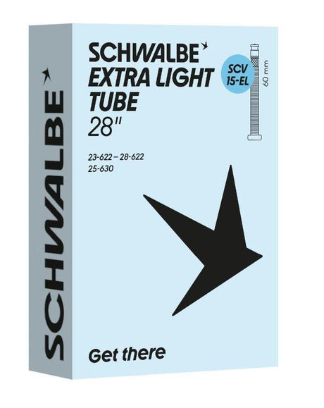 Cámara de aire Schwalbe scv15-el 23 28-622 630 60mm negro