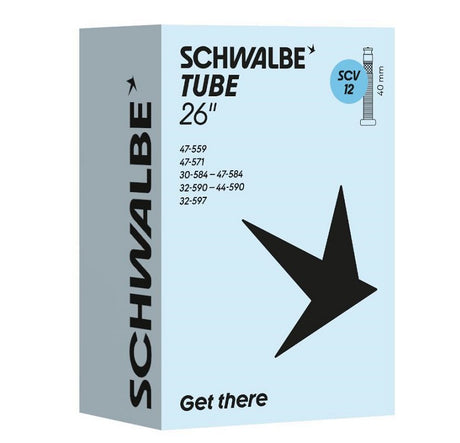 Cámara de aire Schwalbe scv12 26 pulgadas 30 47-559 597 válvula clik 40mm