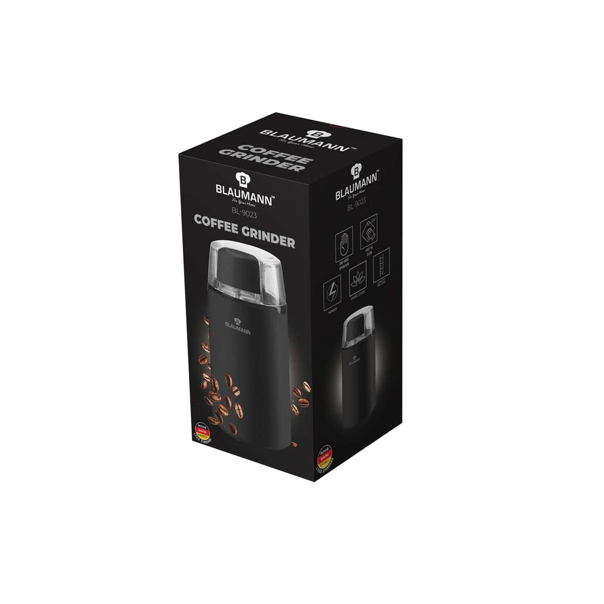 Molinillo de café Blaumann negro plata