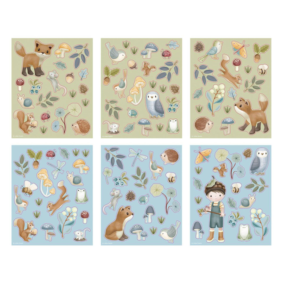 Libro de pegatinas Little Dutch Amigos del bosque - juguetes creativos 3 años