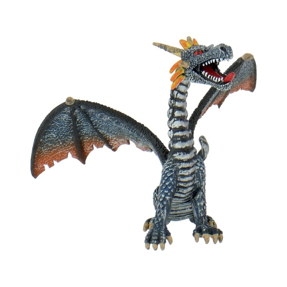 Dragón Bullyland sentado azul plata (75594)
