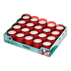 Recarga Bolsius relight rojo (20 piezas)
