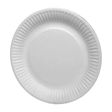 Platos redondos cartón blanco 18cm (100 piezas)