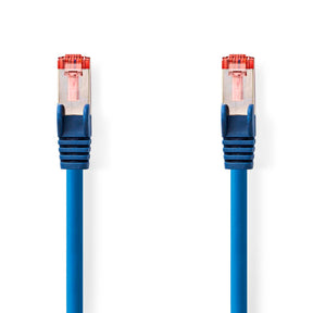 Cable de red Nedis cat6 | rj45 macho | rj45 macho | ftp | 15,0m | redondo | lszh | azul | etiqueta - ccgl85221bu150