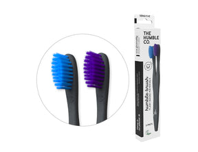 El humilde co. cepillos de dientes a base de plantas - azul violeta - 2 piezas