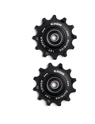 Ruedas de Elvedes Derailleur Acero inoxidable 12T 11V Sellado Estrecho de ancho
