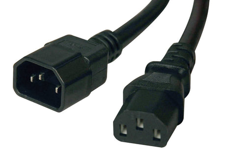 Cable de alimentación ngk iec320-c13 a c14 de 2 metros - negro
