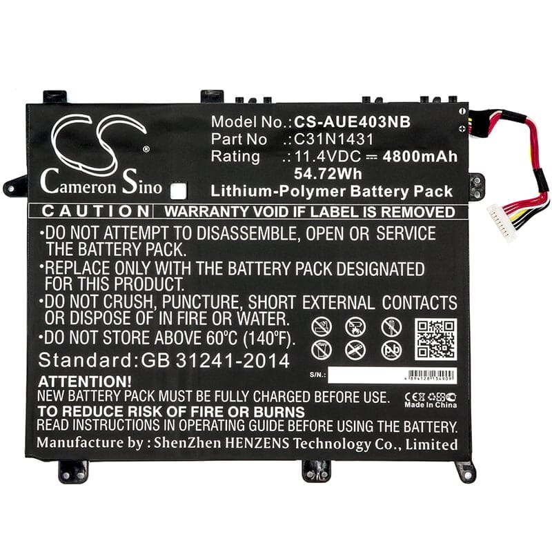Batería de laptop de reemplazo 4800mAh