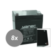 Set recambio bateria ups yanec rbc155 (sin cables)