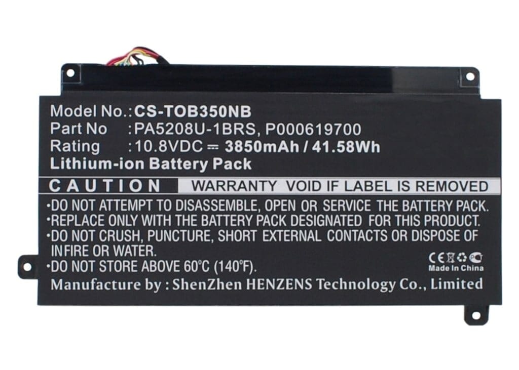 Batería de laptop de reemplazo 3400 mAh