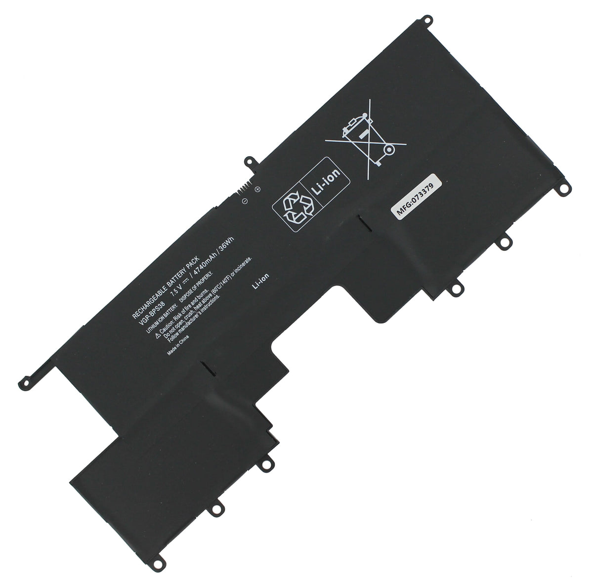 Batería de laptop de reemplazo 4740mAh